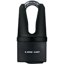 Lok-Up Heavy Duty Black Padlock & Shank Protection