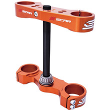 Scar Racing KTM 85 SX 04-24 16mm Offset Orange Triple Clamps