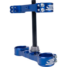 Scar Racing Yamaha YZ125 15-25 25mm Offset Blue Triple Clamps