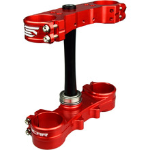 Scar Racing Honda CRF250R 22-24 CRF450R 21-24 Red Triple Clamps