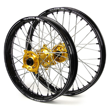 SM Pro/Excel A60 Suzuki RM125/250 01-12 21"/19" Black/Gold/Black Wheel Set