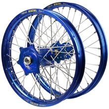 SM Pro/Excel Takasago Yamaha YZ85 SW 02-25 17"/14" Blue/Blue Wheel Set