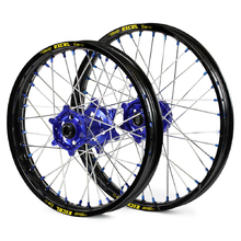 SM Pro/Excel Takasago Yamaha WR250R 07-21 21"/18" Black/Blue Wheel Set