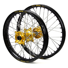 SM Pro/Excel Takasago Suzuki RM125/250 01-12 21"/19" Black/Gold/Black Wheel Set