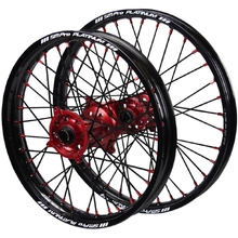 SM Pro Platinum Honda CRF250/300L/Rally 12-27 21"/18" Red/Black Wheel Set