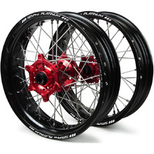 SM Pro Platinum Honda CRF250/450X 04-17 Black/Red Cushed Motard Wheel Set