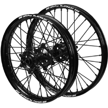 SM Pro Platinum Kawasaki KX250/450F 06-26 21"/19" Black Wheel Set
