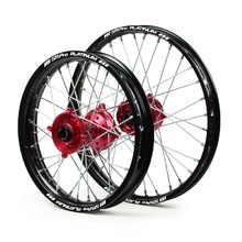 SM Pro Platinum Honda CRF150R BW 07-25 19"/16" Black/Red Wheel Set