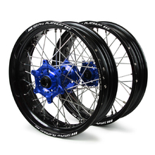 SM Pro Platinum Yamaha WR250R 07-21 Black/Blue Non Cushed Motard Wheel Set