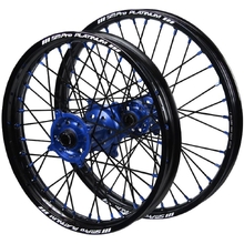 SM Pro Platinum Yamaha WR250/450F 19-24 21"/18" Blue/Black Wheel Set