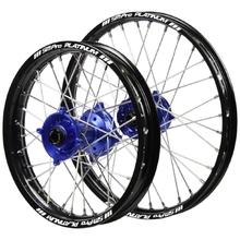 SM Pro Platinum Husqvarna TC85 BW 21-24 19"/16" Black/Blue Wheel Set