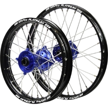 SM Pro Platinum Husqvarna TC85 SW 25-27 17"/14" Blue/Black Wheel Set