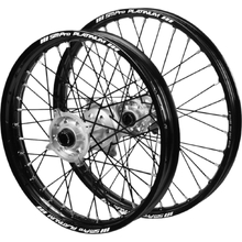 SM Pro Platinum KTM/Husqvarna/GAS GAS 85 SW 25-27 17"/14" Silver/Black/Black Wheel Set