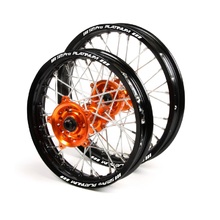 SM Pro Platinum KTM 65 SX 16-23 14"/12" Black/Orange Wheel Set