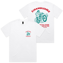 ScramblerMX Dawn Till Dusk White Heavy Tee