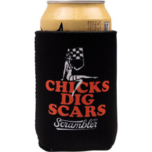 ScramblerMX Chicks Dig Scars Black Stubby Cooler