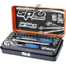 SP Tools 1/4" Drive 23pc Metric/SAE 12 Point Socket Set