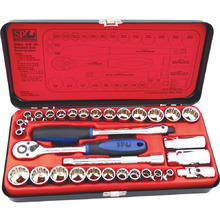 SP Tools 3/8" Drive 32pc Metric/SAE Socket Set