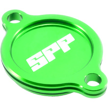 SPP Kawasaki/Suzuki KX250F 04-27 RMZ250 05-06 Green Oil Filter Cover