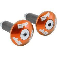 SPP Orange Alloy Handlebar Ends