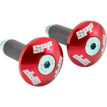 SPP Red Alloy Handlebar Ends