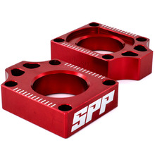 SPP Yamaha YZ250F 09-11 Red Axle Blocks