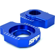 SPP KTM 125-500EXC/EXC-F/SX/SXF 01-20 Blue Axle Blocks
