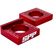 SPP Yamaha YZF 02-08 YZ/WRF 02-25 Red Axle Blocks