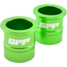 SPP Kawasaki KX125-250 06-08 KX250F-450F 04-19 Green Front Wheel Spacer