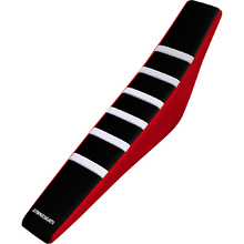 Strike Seats Honda XR250/400R 96-04 Gripper Ribbed White/Black/Red Seat Cover