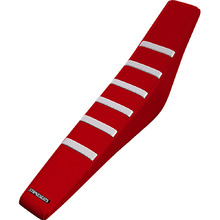 Strike Seats Honda CR80 96-02 CR85 03-12 Gripper Ribbed White/Red/Red Seat Cover