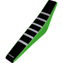 Strike Seats Kawasaki KX450F 16-18 Gripper Ribbed White/Black/Green Seat Cover