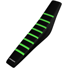 Strike Seats Kawasaki KX65 00-27 KLX110 02-27 Gripper Pleated Green/Black/Black Seat Cover