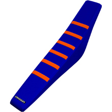 Strike Seats KTM SX 03-06 EXC 04-07 Gripper Ribbed Orange/Blue/Blue Seat Cover