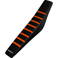 Strike Seats KTM SX 03-06 EXC 04-07 Gripper Pleated Orange/Black/Black Seat Cover