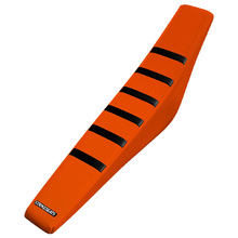 Strike Seats KTM SX/SX-F 23-27 Black/Orange/Orange Gripper Ribbed Seat Cover