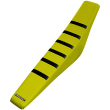 Strike Seats Suzuki RM125-250 01-12 Gripper Ribbed Black/Yellow/Yellow Seat Cover