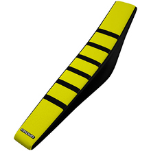 Strike Seats Suzuki RM125-250 89-92 Gripper Ribbed Black/Yellow/Black Seat Cover