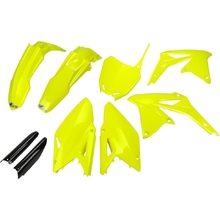 UFO Suzuki RMZ450 09-17 Fluro Yellow Plastics Kit