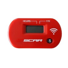 Scar Racing Red Wireless Hour Meter