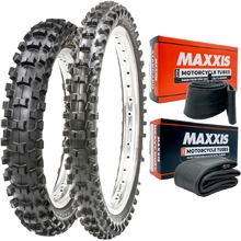 Maxxis MX-ST 80/100-12 Rear 60/100-14 Front Mid/Soft Tyre & Tube Set