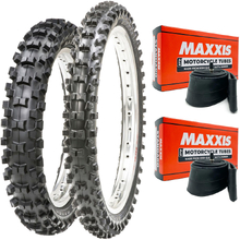 Maxxis MX-ST 100/90-19 Rear 80/100-21 Front Mid/Soft Tyre & Tube Set
