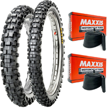 Maxxis MX-IT Desert 110/100-18 Rear 90/100-21 Front Tyre & Tube Set