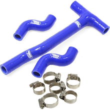 Samco Beta RX450 24-25 Blue Radiator Hose and Clip Kit Combo