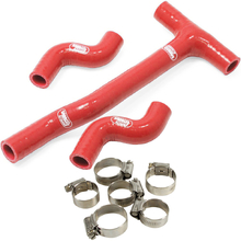 Samco Beta RX450 24-25 Red Radiator Hose and Clip Kit Combo