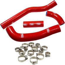 Samco Honda CRF450R 21-25 Red Radiator Hose and Clip Kit Combo