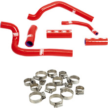 Samco Honda CR500R 89-01 Red Radiator Hose and Clip Kit Combo