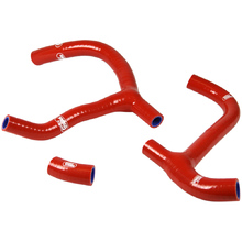 Samco Honda CRF450R 09-12 'Y' Piece Race Design Red Radiator Hose Kit