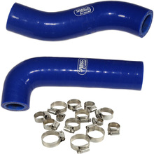 Samco Husqvarna TC85 18-20 Blue Radiator Hose and Clip Kit Combo