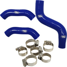 Samco Husqvarna FC450 19-21 FX450 19-21 Blue Radiator Hose and Clip Kit Combo